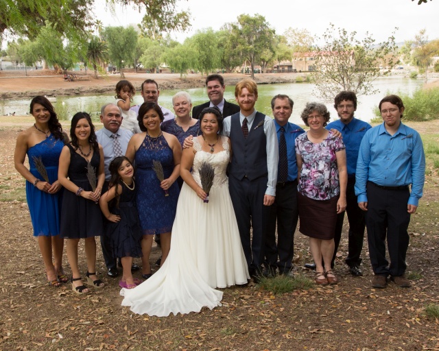 The wedding of Charles Gastil and Michelle Hoskinson, 2015
